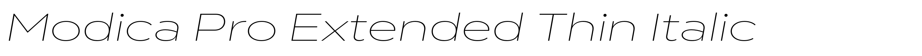 Modica Pro Extended Thin Italic